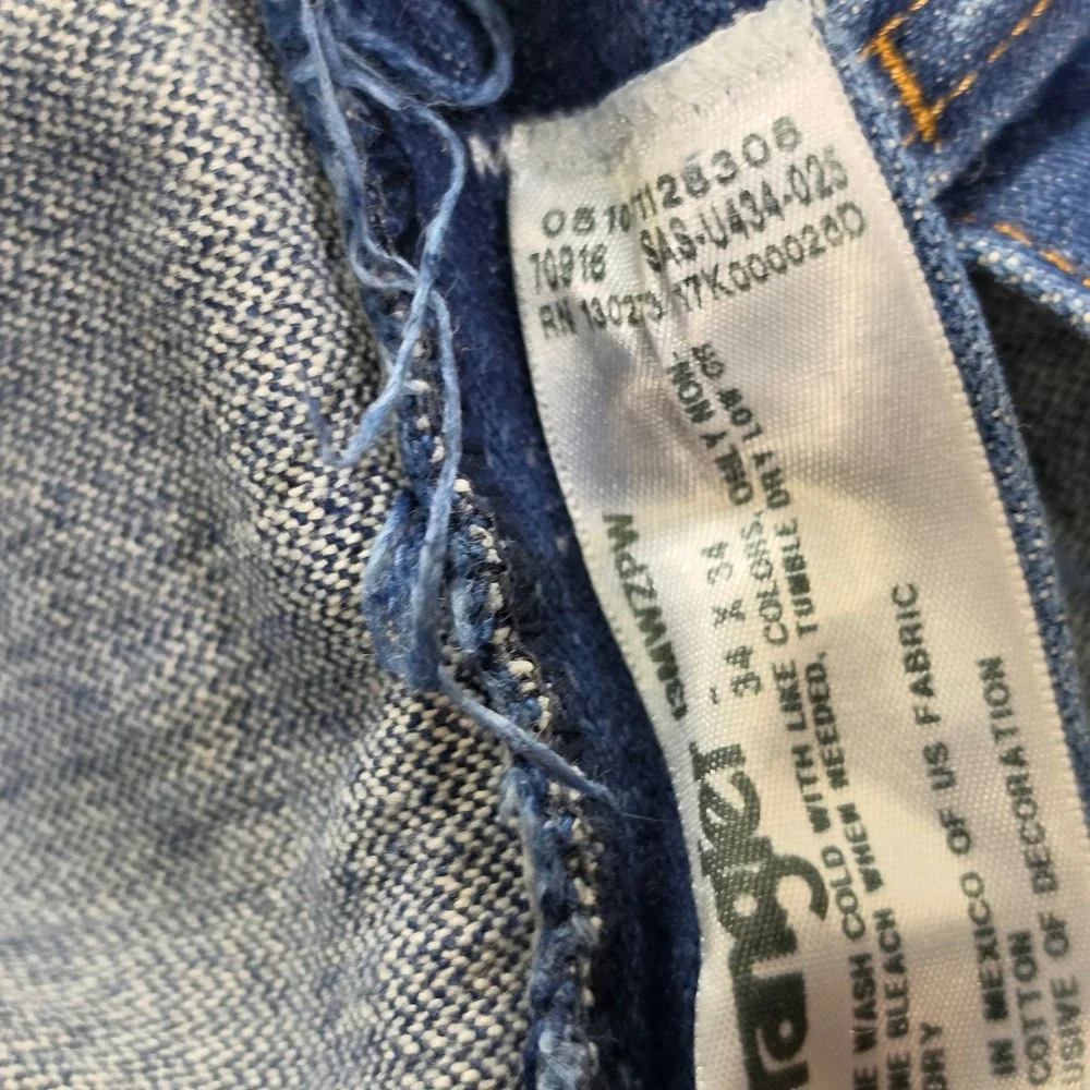Vtg Wrangler Cowboy Cut Jeans Mens 34x34 Blue 13MWZPW Original Fit Straight Leg